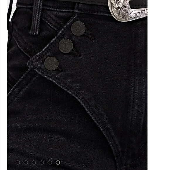 Mother Denim The Right Away Rider Straight Leg Jean In Encounters At Night Sz 27 - Picture 3 of 16